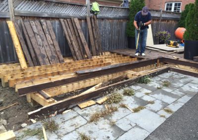 Elcon Contracting Patio Under Construction