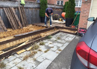 Elcon Contracting Patio Under Construction