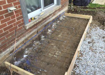 Elcon Contracting Patio Under Construction